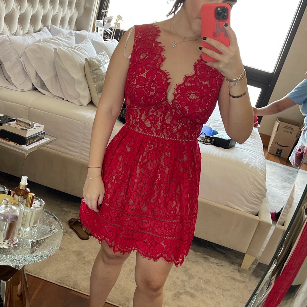 Self portrait red dress NEW TAGS ON